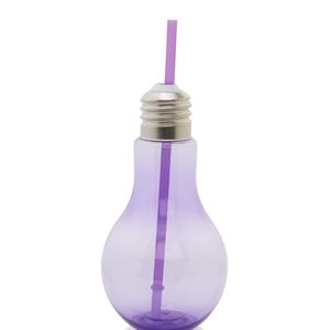Light Bulb Tumbler w/Straw